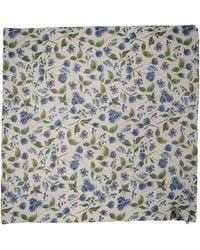 Dolce & Gabbana - Floral Square Foulard Scarf, Polyester - Lyst