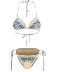 Zimmermann - Beige Polyamide Bikini - Lyst