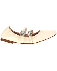 Roger Vivier - Off Jewel Strap Ballet Flats - Lyst