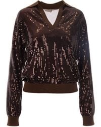 Liu Jo - Maglia Biscotto Sequins - Lyst