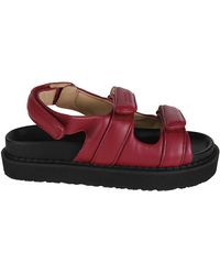 Isabel Marant - Leather Padded Sandals - Lyst
