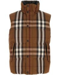 Burberry - Embroidered Nylon Reversible Sleeveless Down Jacket - Lyst