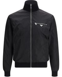Prada - Jacket Reversible Wool & Re-Nylon - Lyst