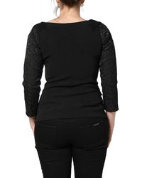 Dolce & Gabbana - Button Fastening Lace Trimmed Blazer Jacket Clothing - Lyst