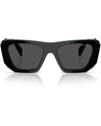 Prada - Prada Pr B18S Prada Symbole 16K08Z Nero Sunglasses - Lyst