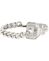 MM6 by Maison Margiela - Key-Charm Chain Bracelet - Lyst