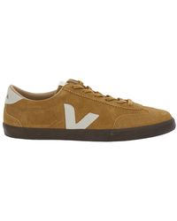 Veja - Low Top Sneakers With Logo Patch Suede Trainers - Lyst