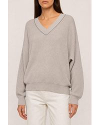 Brunello Cucinelli - Light Cotton Sweater - Lyst