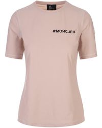 3 MONCLER GRENOBLE - Sensitive Technical Jersey T-Shirt With Logo - Lyst