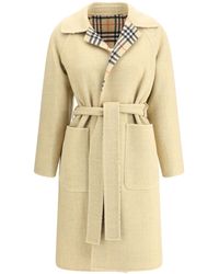 Burberry - Reversible Wool Robe Coat - Lyst