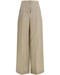 Max Mara - Silk Pants Trousers - Lyst