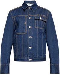 Vivienne Westwood - Denim Jacket With Embroidered Logo - Lyst