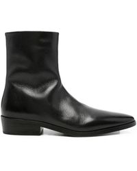 Marsèll - Side-Zip Leather Ankle Boots - Lyst