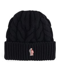 Moncler - Virgin Wool Beanie Hat - Lyst