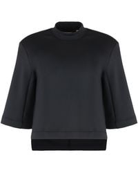 Moncler - T-Shirt Techno Fabric Elastane T-Shirts & Jerseys - Lyst
