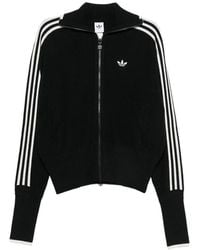 adidas - Firebirdside-Stripe Trefoil-Logo Cardigan - Lyst