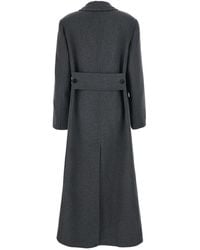 Victoria Beckham - Overcoat Double-Faced Wool-Cashmere - Lyst