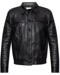 Saint Laurent - Leather Jacket - Lyst