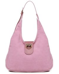 Pinko - Shoulder Bag With Love Birds Plaque - Lyst