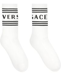 Versace - Cotton Socks With Logo - Lyst