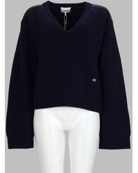 Ganni - Ribbed Wool Jumper Rws Sweater - Lyst