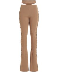 ANDREADAMO - Cut Out Pants With Lacing - Lyst