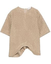 Niccolò Pasqualetti - Onda Textured Short-Sleeve Top - Lyst