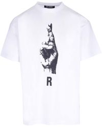 Raf Simons - T-Shirt With Front Print - Lyst