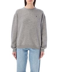 Ralph Lauren - Polo Ralph Lauren Cotton Fleece Crewneck Sweatshirt - Lyst