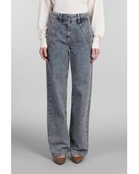 IRO - Flap Pocket Cotton Straight-Leg Jeans - Lyst