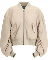 Rick Owens - Secchia Flight Bomber Lamb Leather Jacket - Lyst