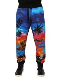 Dolce & Gabbana - Printed Drawstring Pants - Lyst