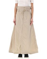 Y-3 - Paper-Bag Long Skirt - Lyst