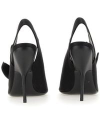 Ferragamo - Sandal With Asymmetrical Bow Viscose - Lyst