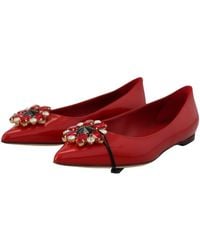 Dolce & Gabbana - Suede Crystal Loafers - Lyst