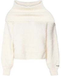 Pinko - Oversized Ribbed Knit Sweater - Lyst