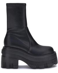 Casadei - Faux Leather Ankle Boots Polyamide; Polyurethane - Lyst