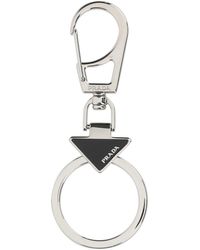 Prada - Metal Key Ring - Lyst