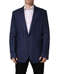 Dolce & Gabbana - Single Breasted 2 Button Suit Jacket Linen - Lyst