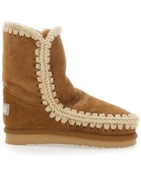 Mou - Ankle Boots Patent Suede Sheep - Lyst