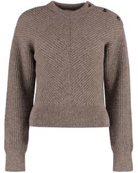 Bottega Veneta - Long Sleeve Crew-neck Sweater - Lyst