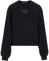 Alexander Wang - Sweatshirt With Embossed Logo - Lyst