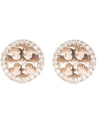 Tory Burch Miller Pave Stud Earring - Save 7% - Lyst