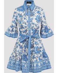Etro - Belt Mini Dress - Lyst