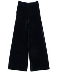 forte_forte - Velvet High-Waisted Trousers - Lyst