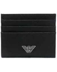 Emporio Armani - Leather Credit Card Case - Lyst