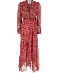 Isabel Marant - Amara' Long Dress With V Neck - Lyst
