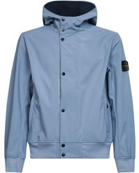 Stone Island - Hooded Soft Shell-R Jacket - Lyst