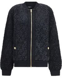 Balmain - Zip Jacket With Sequin Details - Lyst