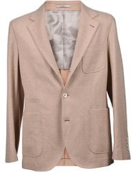 Brunello Cucinelli - Wool Blend Deconstructed Jacket Neutrals Clothing - Lyst